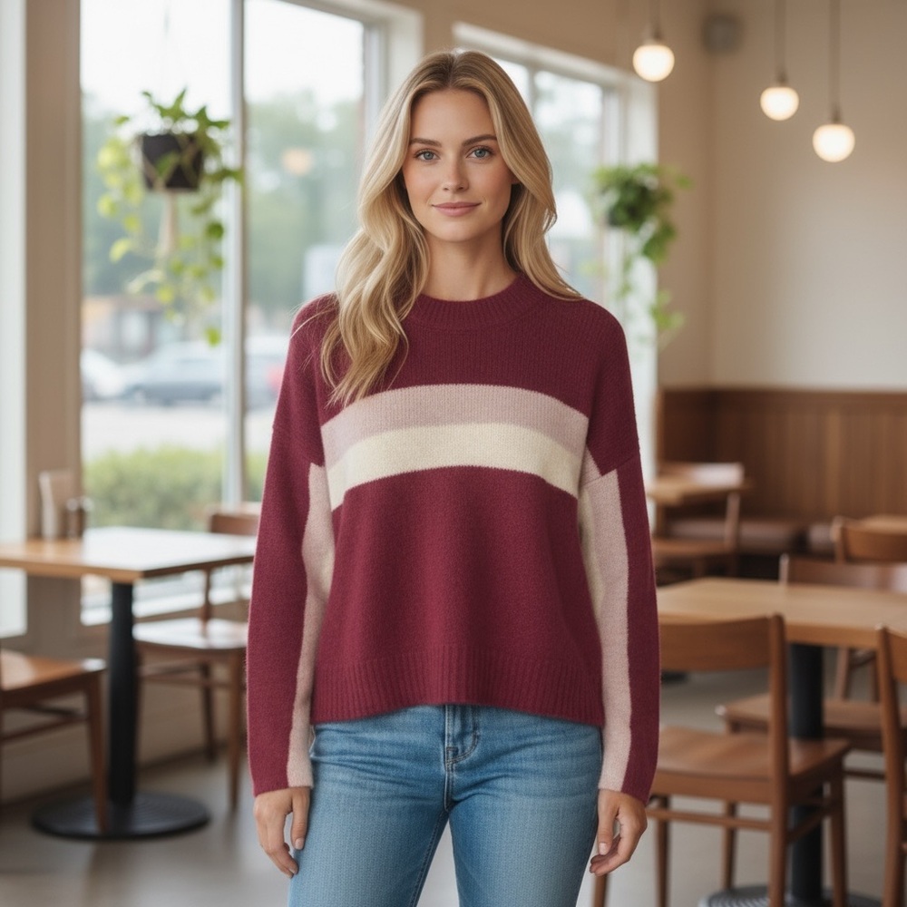 NWT Harper Lane x Stitch‎ Fix Women’s 100% Cashmere Crewneck Pullover Warm Soft